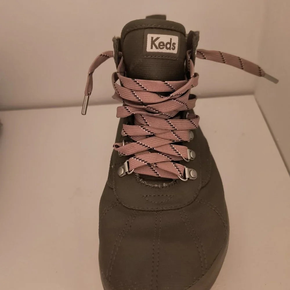 Keds Women's Scout Boot II Water Resistant Olive Canvas Boots - Picture 2 of 4